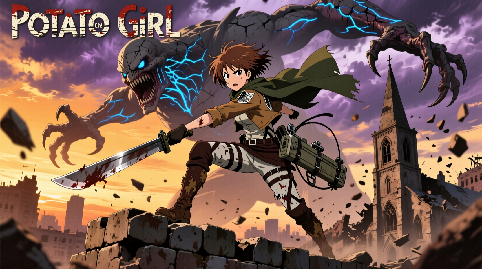 potato girl attack on titan