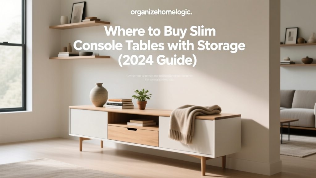Where to Buy Slim Console Tables with Storage (2024 Guide)