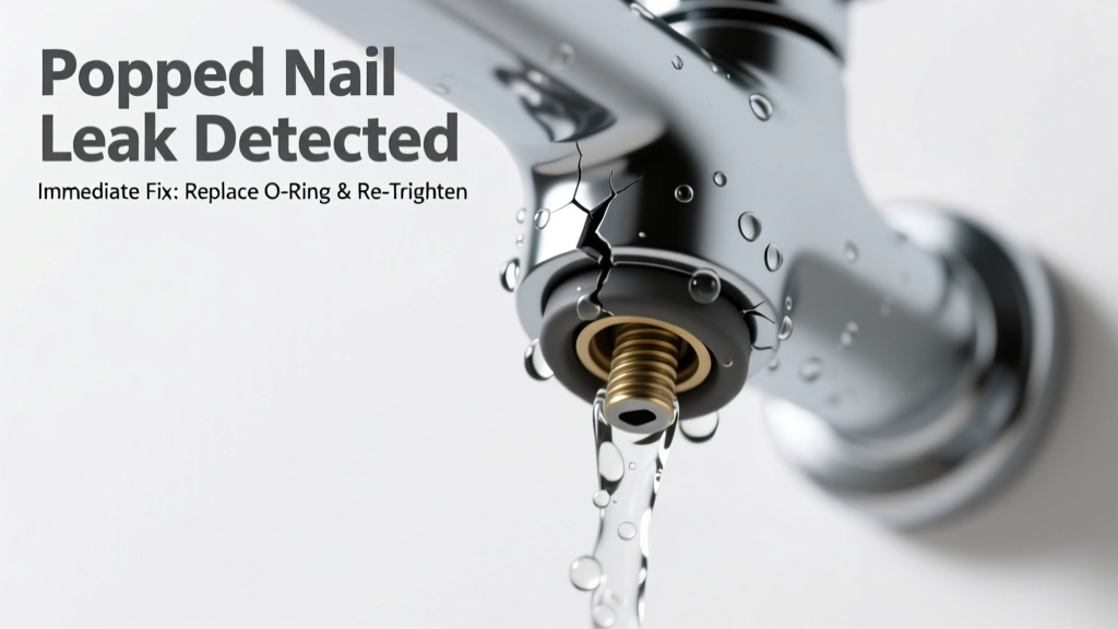 Popped Nail Leaking Water: Quick Diagnosis Guide