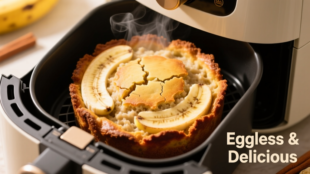 Eggless Banana Cake in Air Fryer (Crispy-Edged & Moist!)