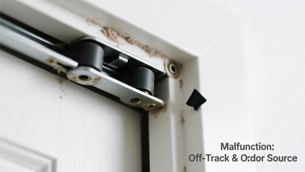 Pocket Door Off Track Smells Bad: Quick Diagnosis