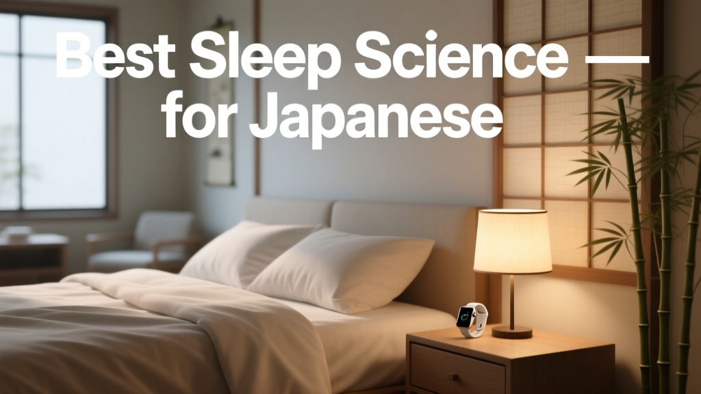 Best Sleep Science for Japanese Adults: Evidence-Based Strategies Rooted in Physiology, Culture, and Local Research
