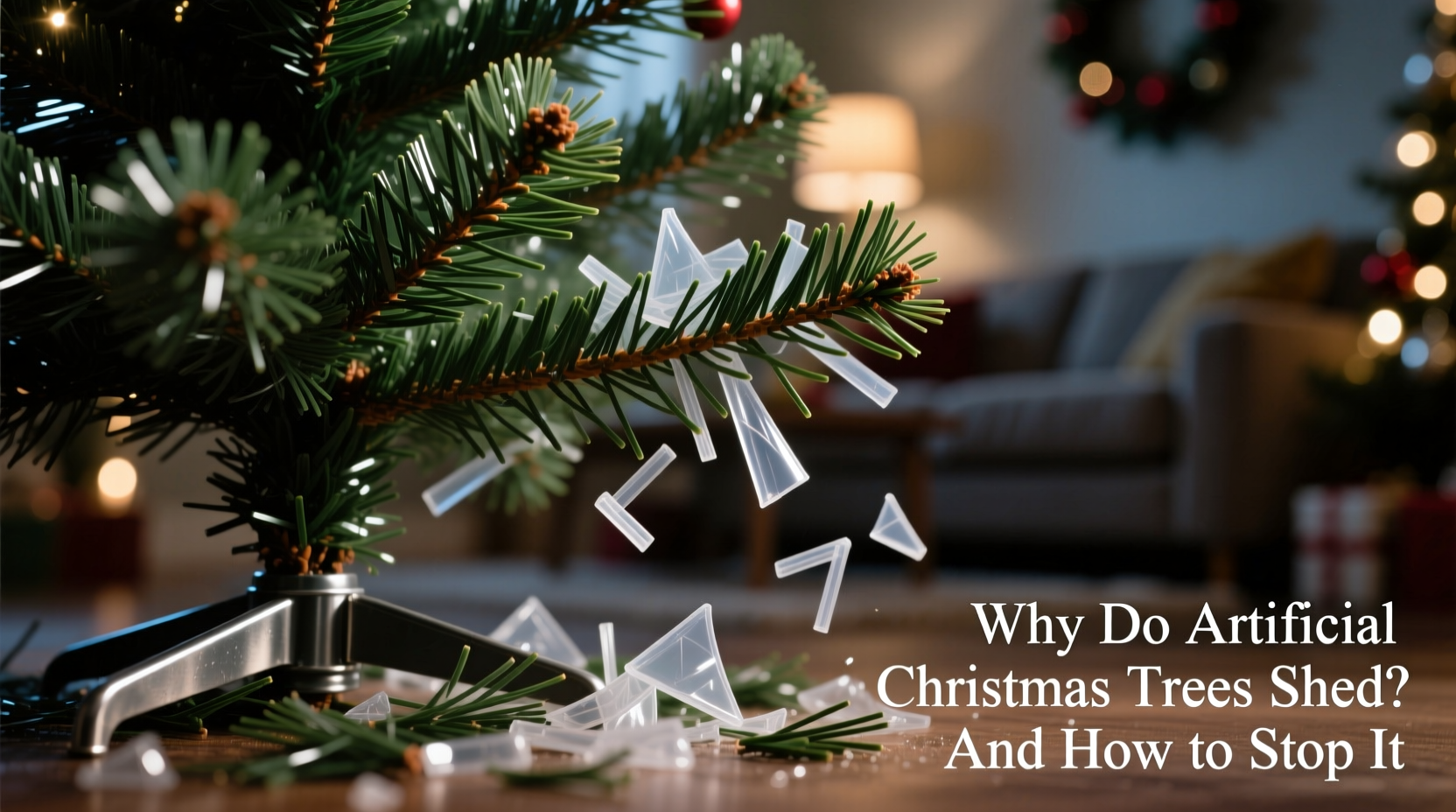 why does my artificial christmas tree shed plastic needles and how to stop it