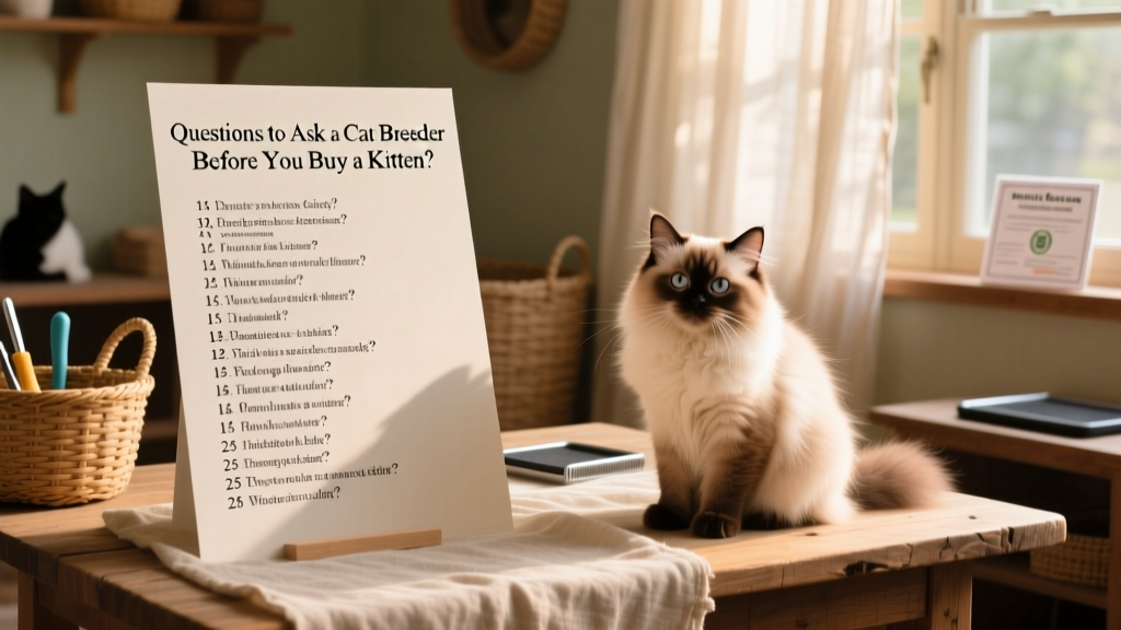 25 Questions to Ask a Cat Breeder Before You Buy a Kitten