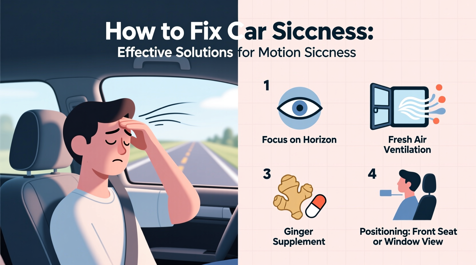 how to fix car sickness
