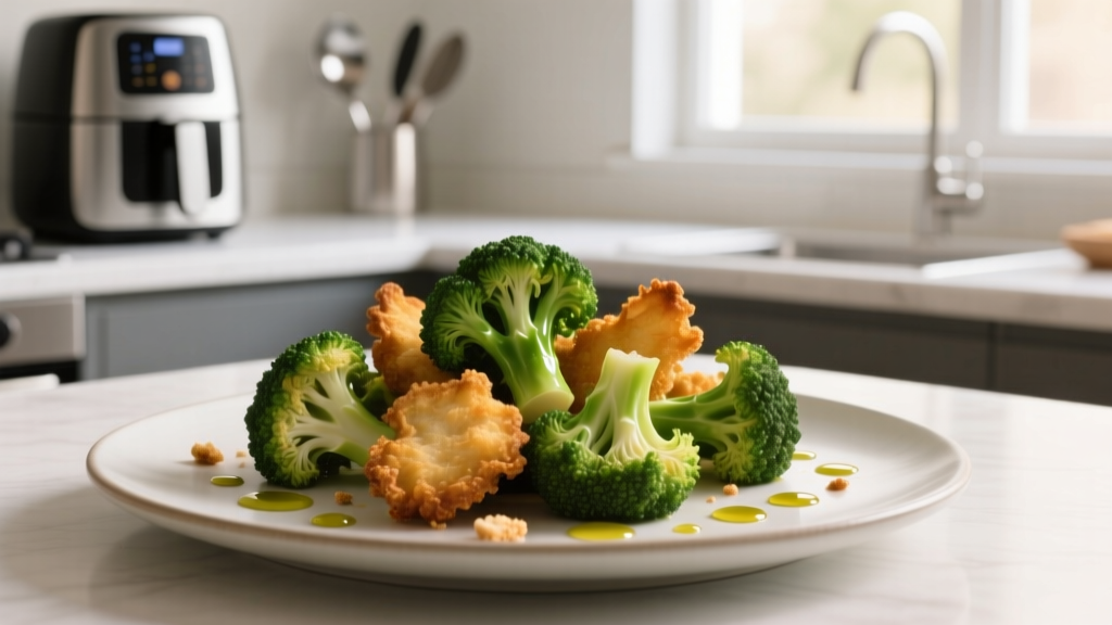 How to Air Fry Broccoli Florets Perfectly (Crispy & Tender!)