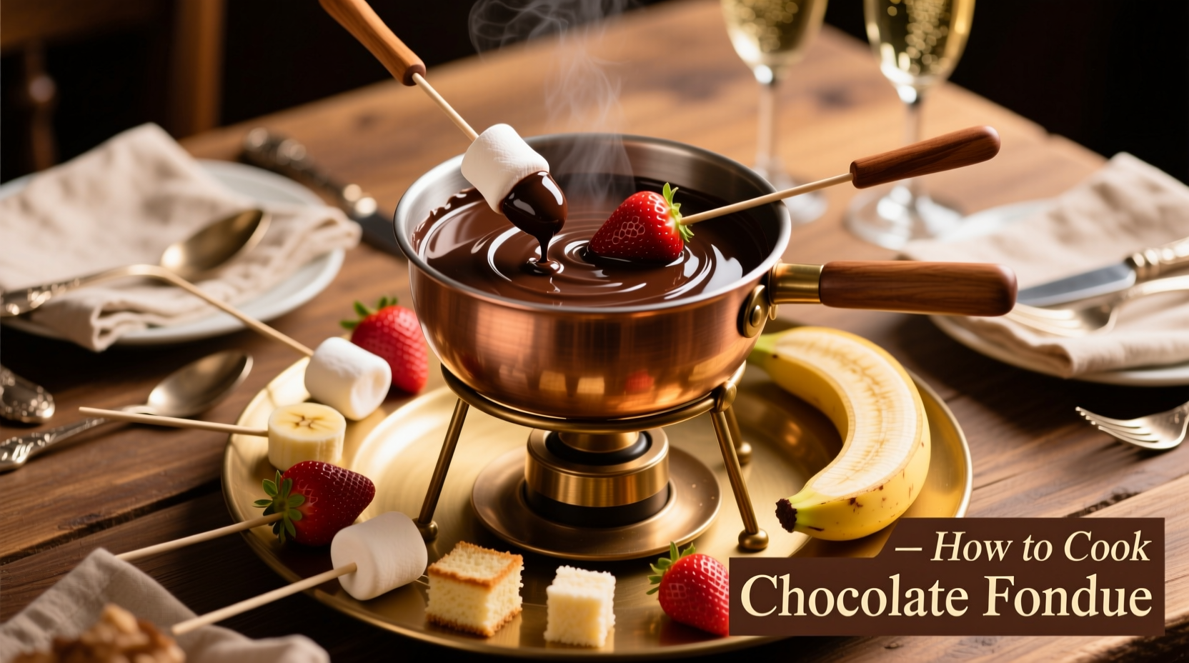 how to cook chocolate fondue