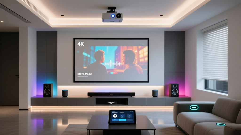 Smart Home Theater Setup: Projector, Sound, Lighting & Automation