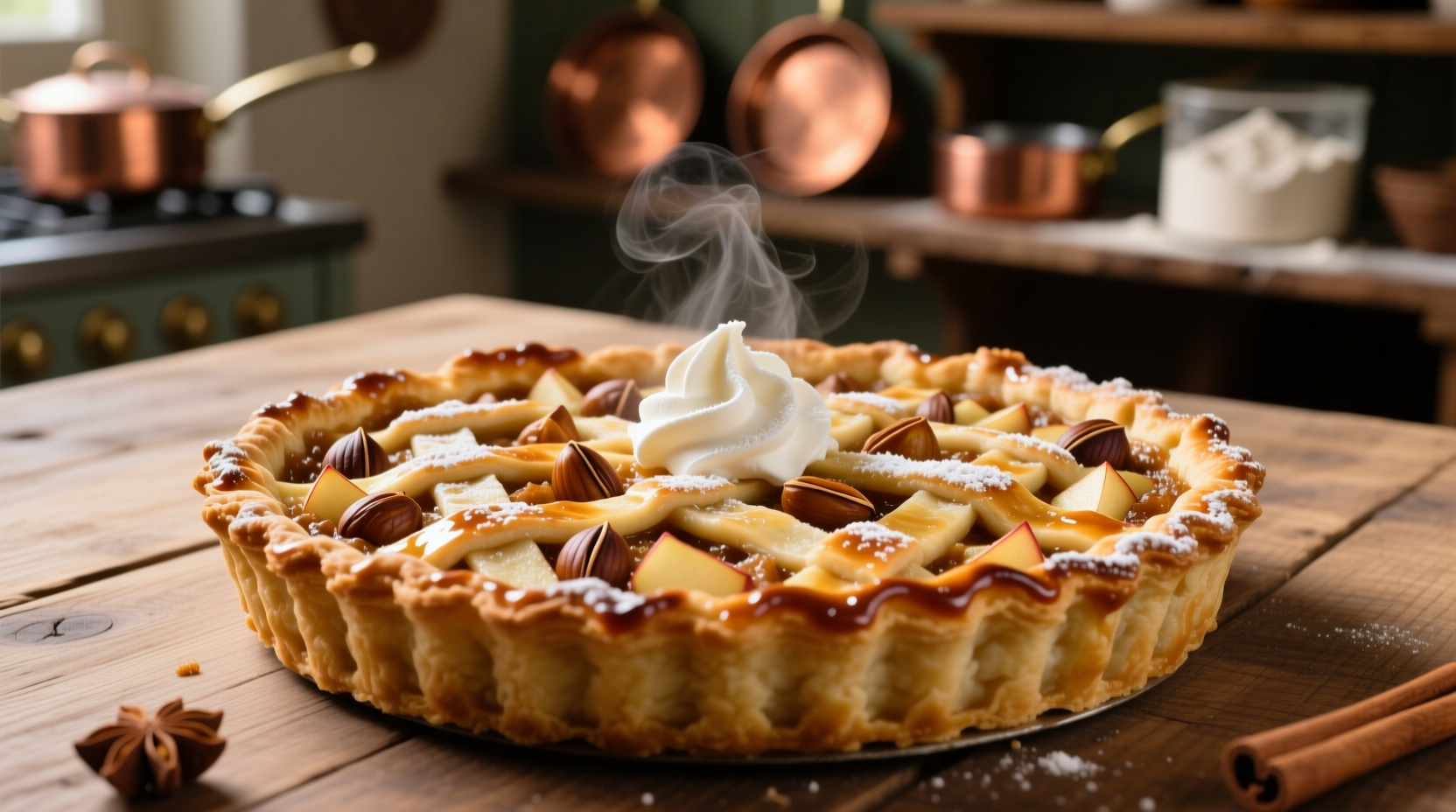 apple chestnut tart recipe