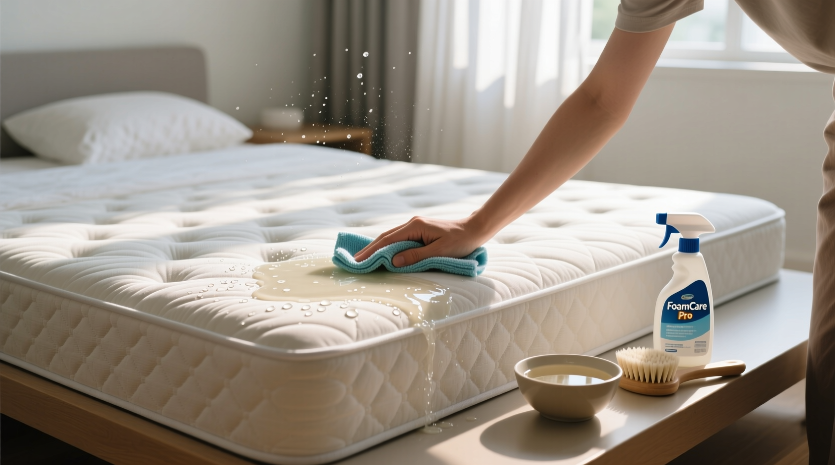 how to clean a memory foam mattress