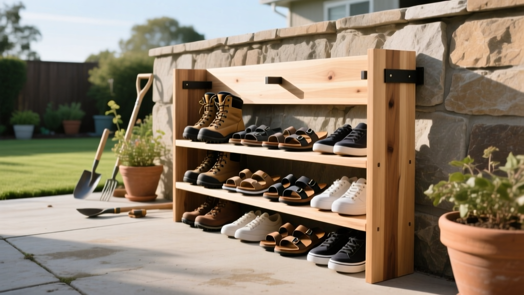 DIY Outdoor Shoe Rack: Build It Right in 1 Day