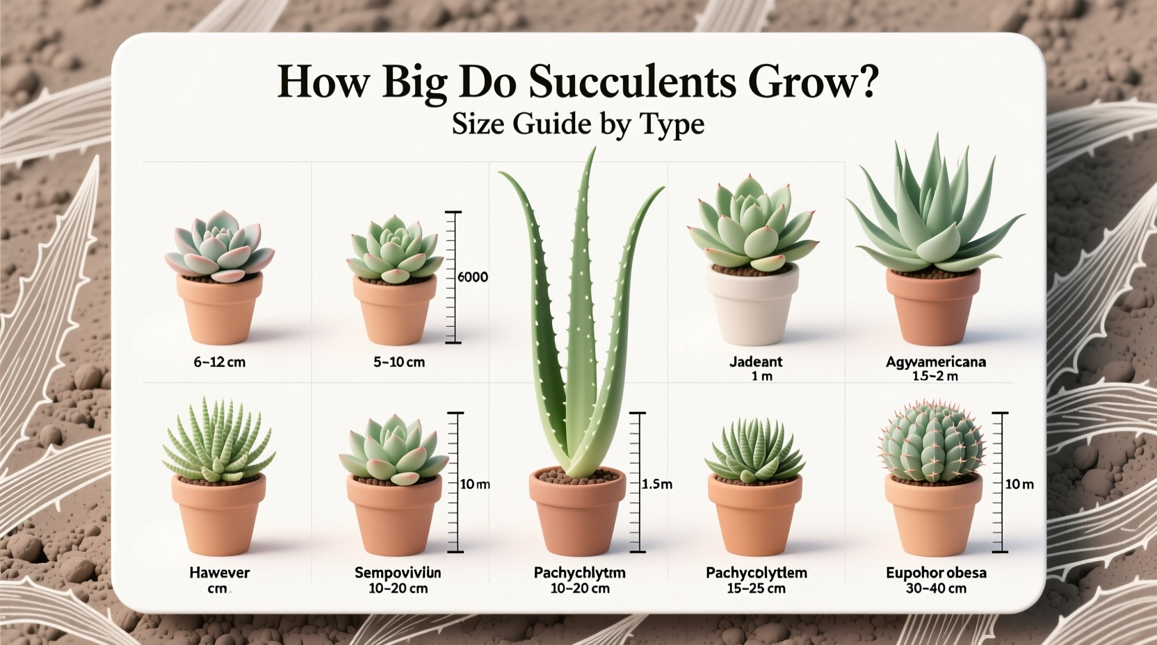 Succulent Size Guide: 7 Types Explained | TheHomeSprouts