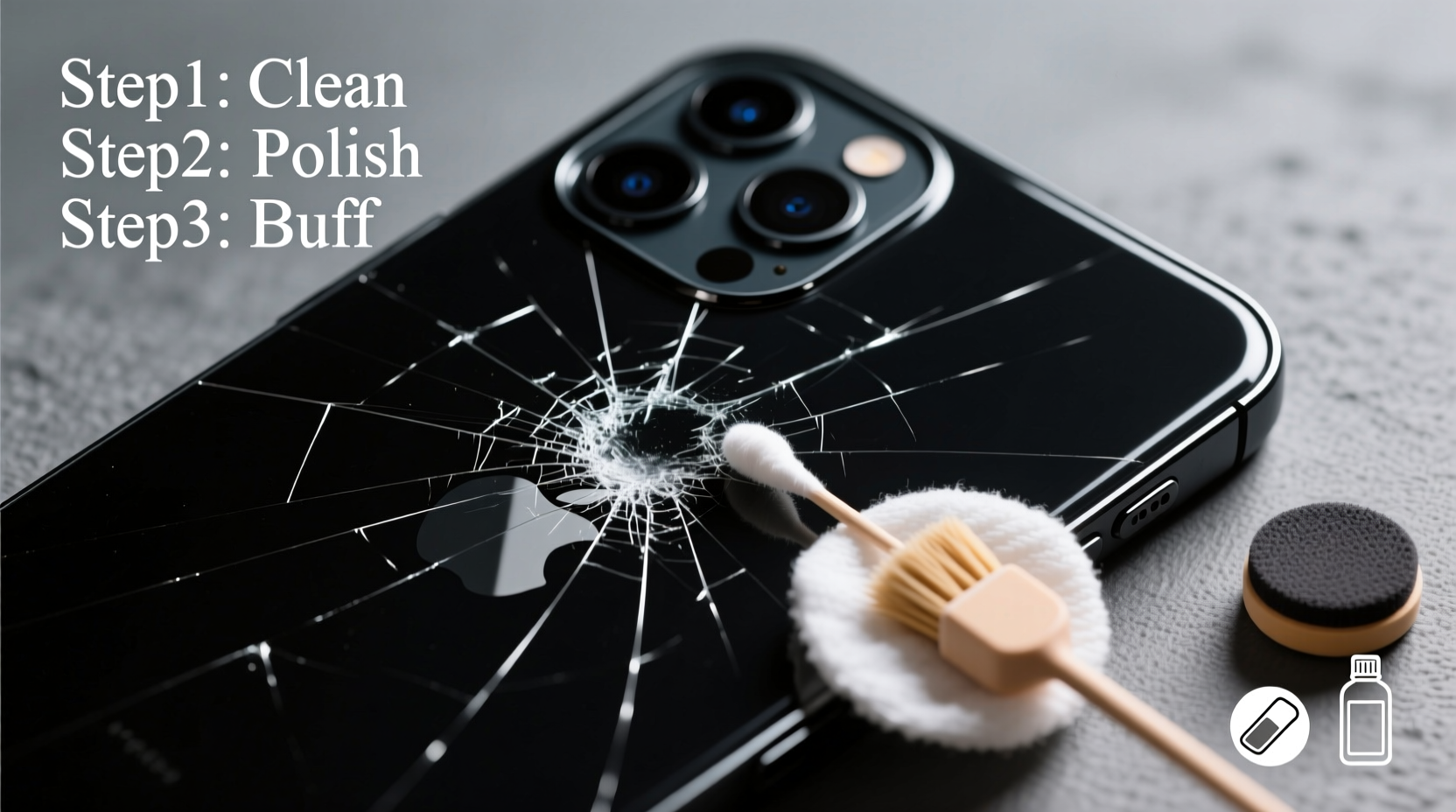 how to quickly remove scratches from black plastic electronics casings