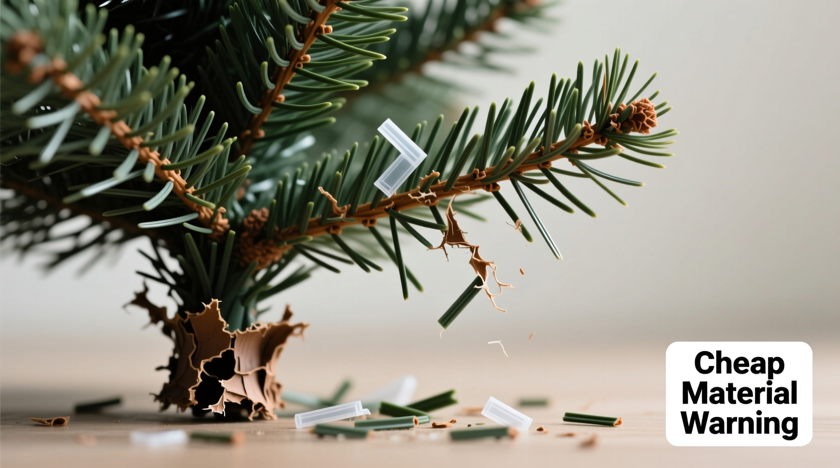 why does my artificial christmas tree shed tips to identify cheap materials and avoid mess