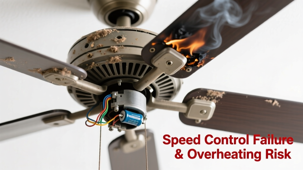 Ceiling Fan Speed Not Changing & Smells Bad: Quick Diagnosis