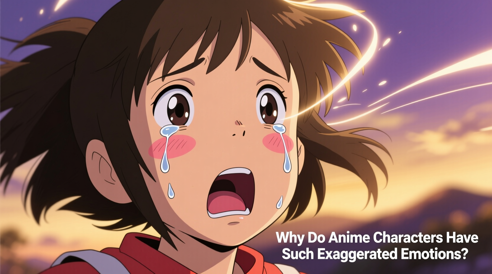 why do anime characters have such exaggerated emotions and expressions