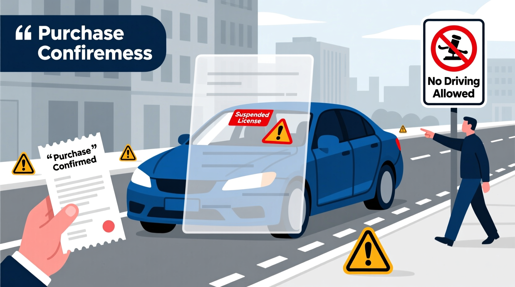 can you buy a car with a suspended license