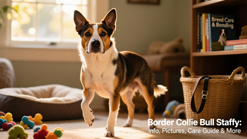 Staffordshire Terrier mixed with a Border Collie