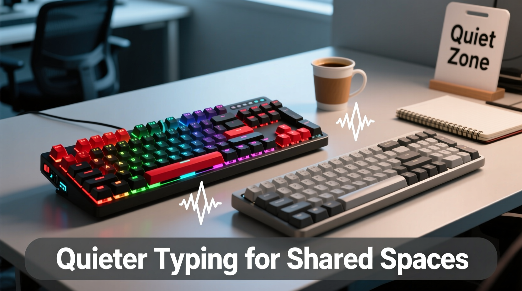 mechanical gaming keyboard vs membrane which offers quieter typing for shared spaces