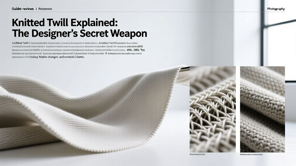 Knitted Twill Explained: The Designer’s Secret Weapon