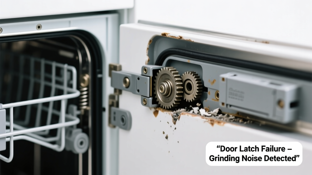 Dishwasher Door Won’t Latch & Makes Grinding Noise