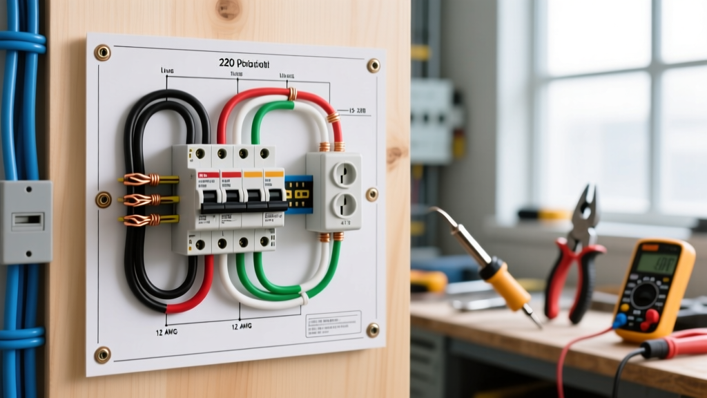 Understanding a Wiring Diagram for 220 Volt Breaker Panels
