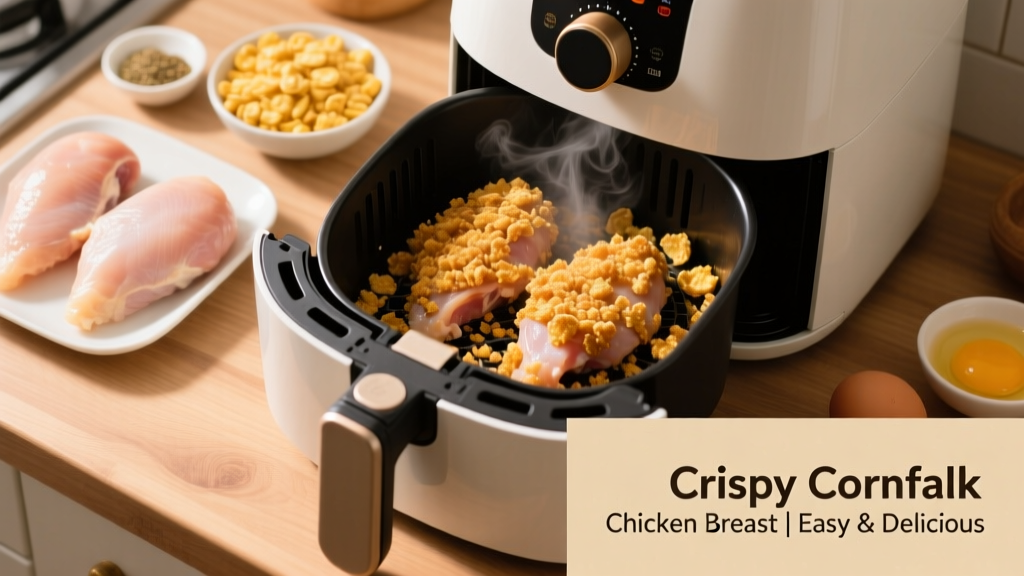 Crispy Cornflake Chicken Breast in Air Fryer