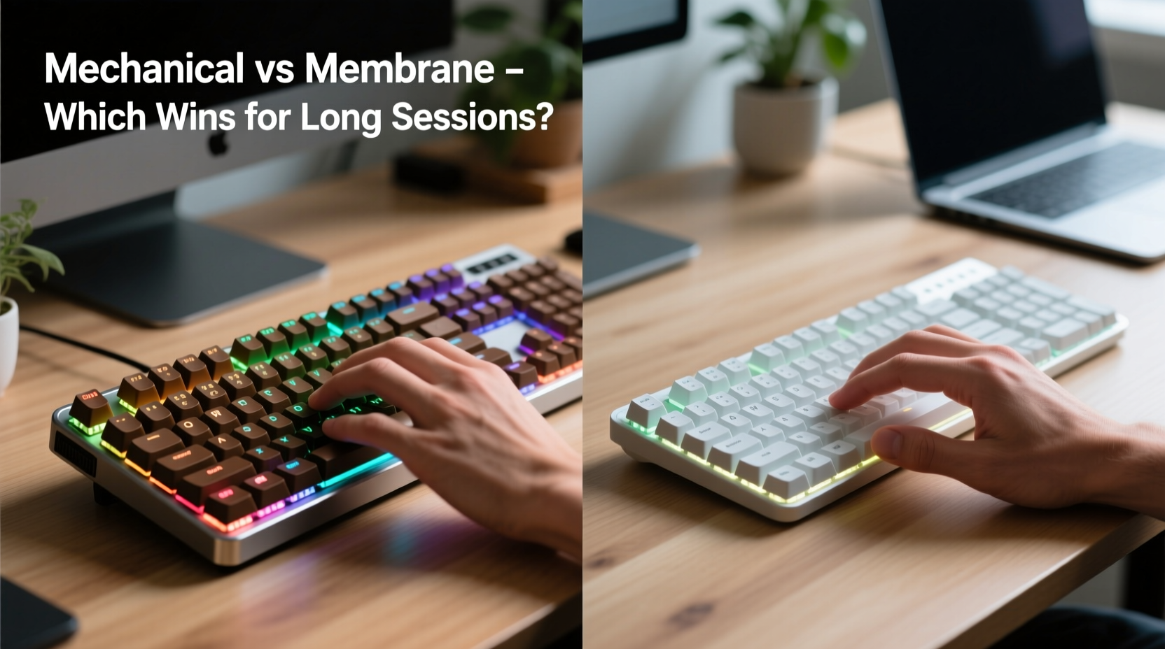 mechanical keyboard vs membrane which type is best for long typing sessions