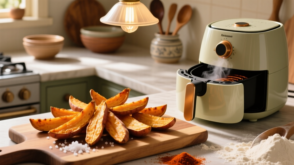 Crispy Air Fryer Sweet Potatoes (No Soggy Centers!)