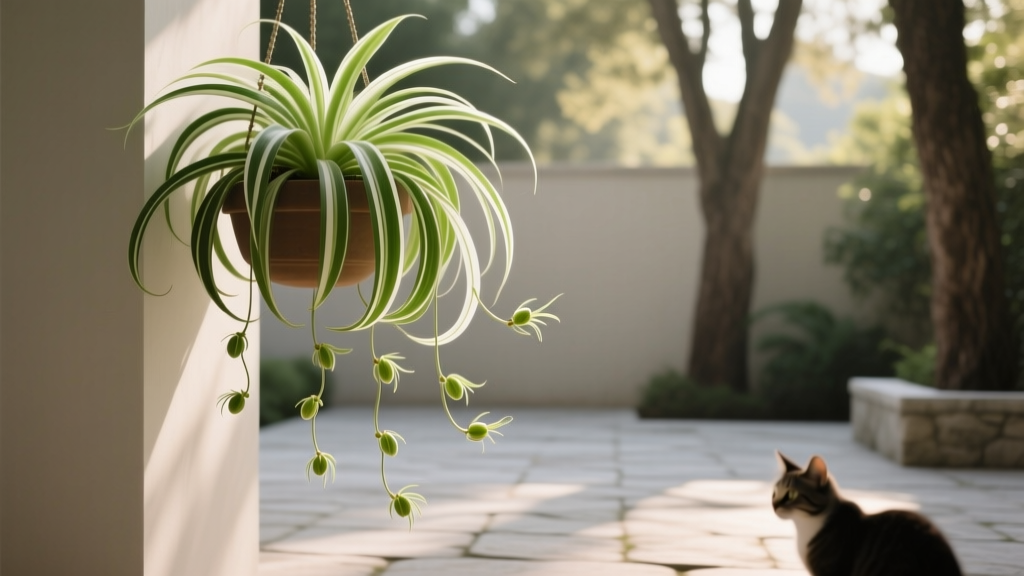 Spider Plants Outdoor & Cat Safety Guide