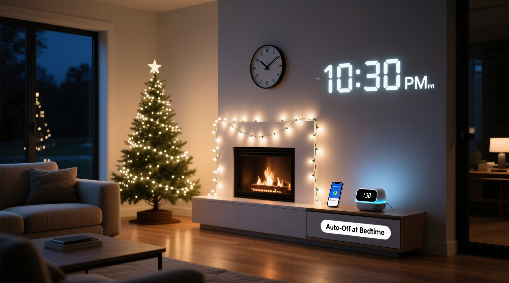 how to time your christmas light display to turn off automatically at bedtime