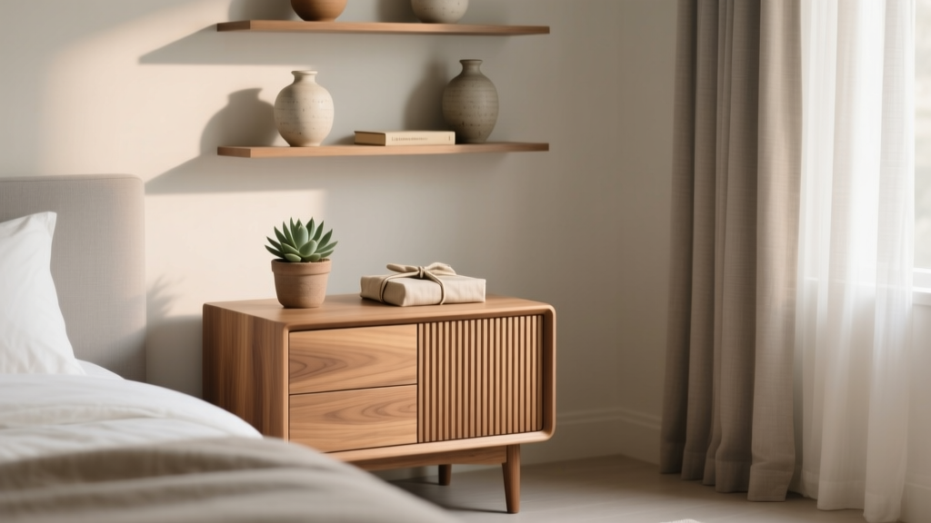 Bedroom Reeded Wood Nightstand Trend - The Decor Mag
