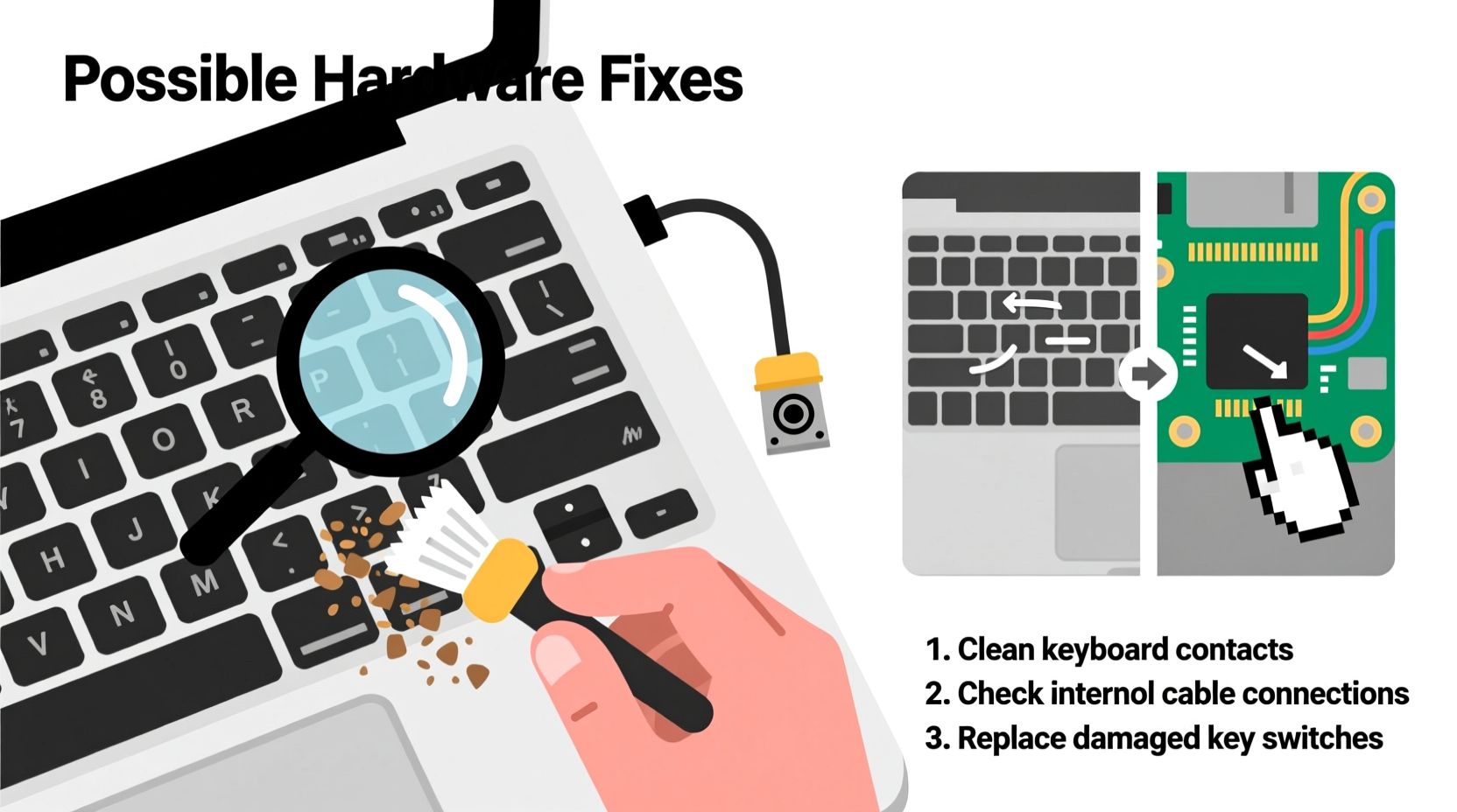 why does my cursor jump while typing possible hardware fixes