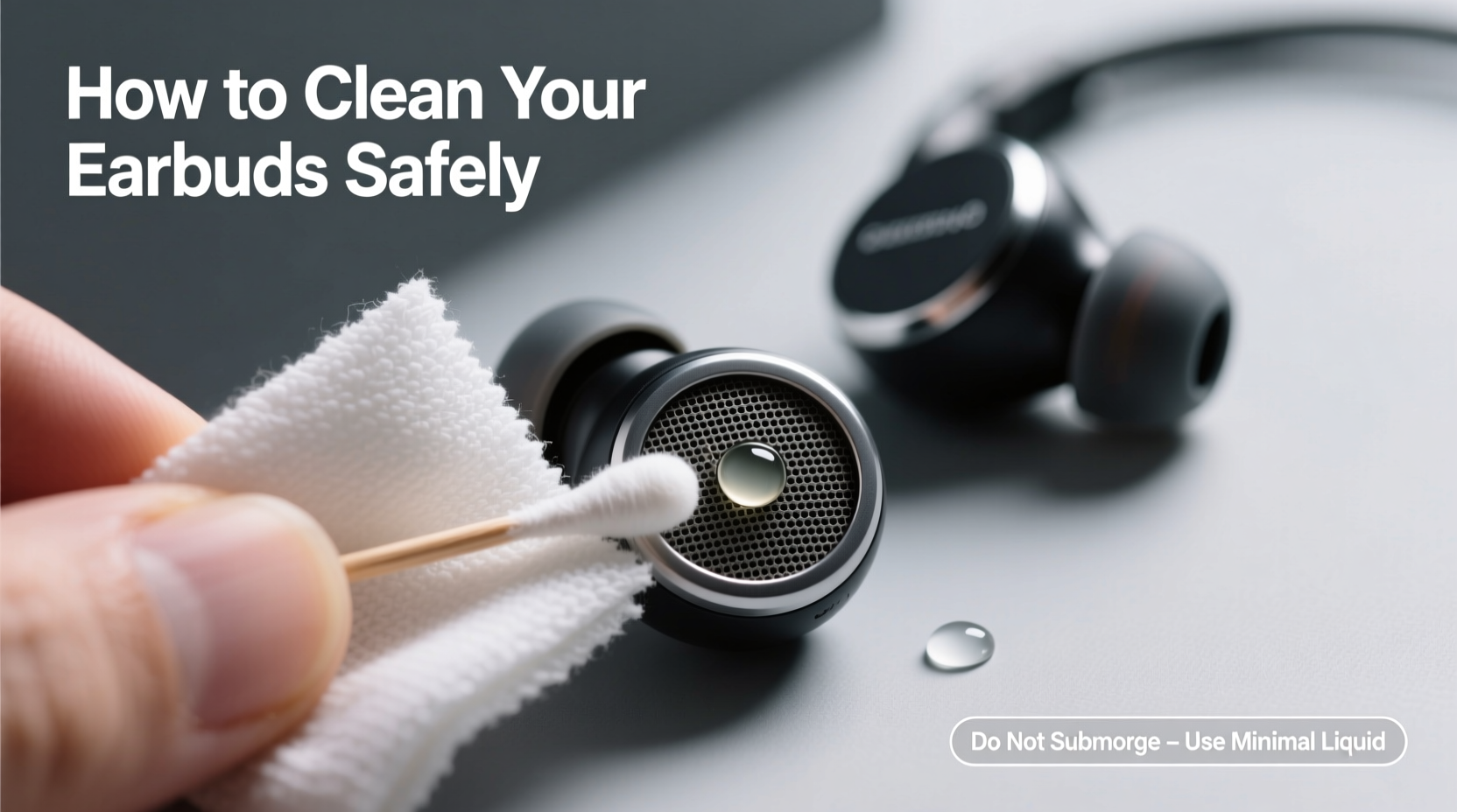 how to safely clean your noise cancelling earbuds without ruining the mesh
