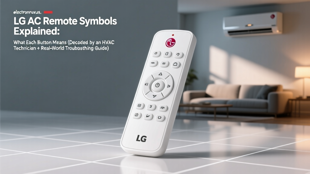 LG AC Remote Symbols Explained: What Each Button Means (Decoded by an HVAC Technician + Real-World Troubleshooting Guide)