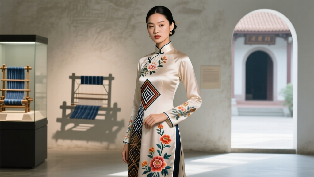 Vietnamese Ao Dai Silk Weaving And Embroidery Regional Variations