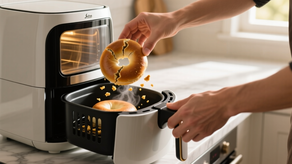Reviving Stale Bagels in the Air Fryer: 3 Settings, 1 Rea...