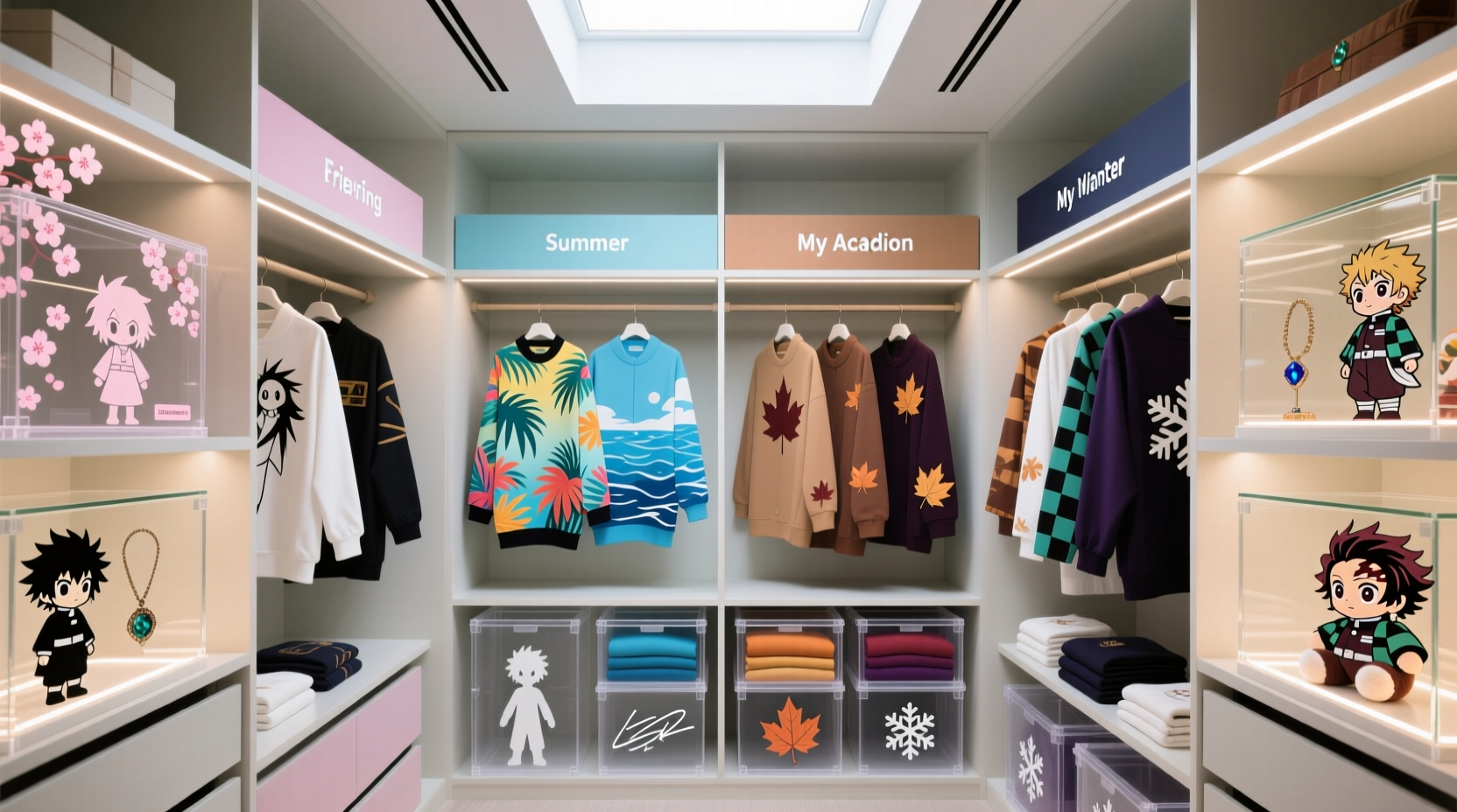closet organization tips for anime capsule wardrobes
