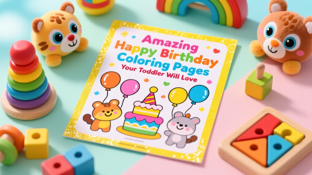 Amazing Happy Birthday Coloring Pages Your Toddler Will Love: Safety-Tested, Developmentally Optimized Designs for Ages 1–3