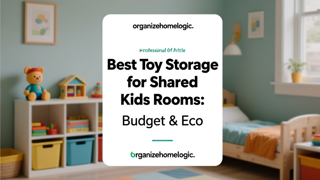 Best Toy Storage for Shared Kids Rooms: Budget & Eco