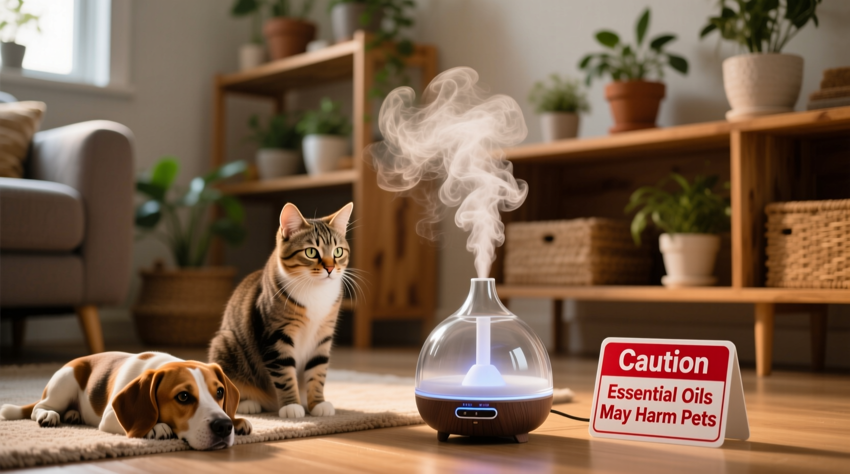 is essential oil diffusing safe around pets or risky business