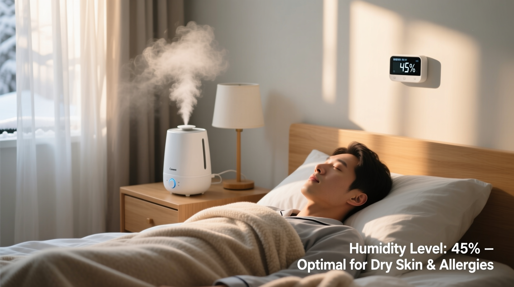 can sleeping with humidifier help with dry skin and allergies during winter