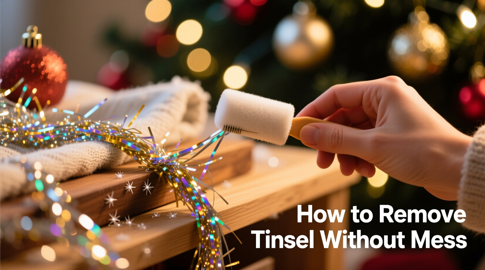 why does tinsel stick to everything and how to remove it cleanly
