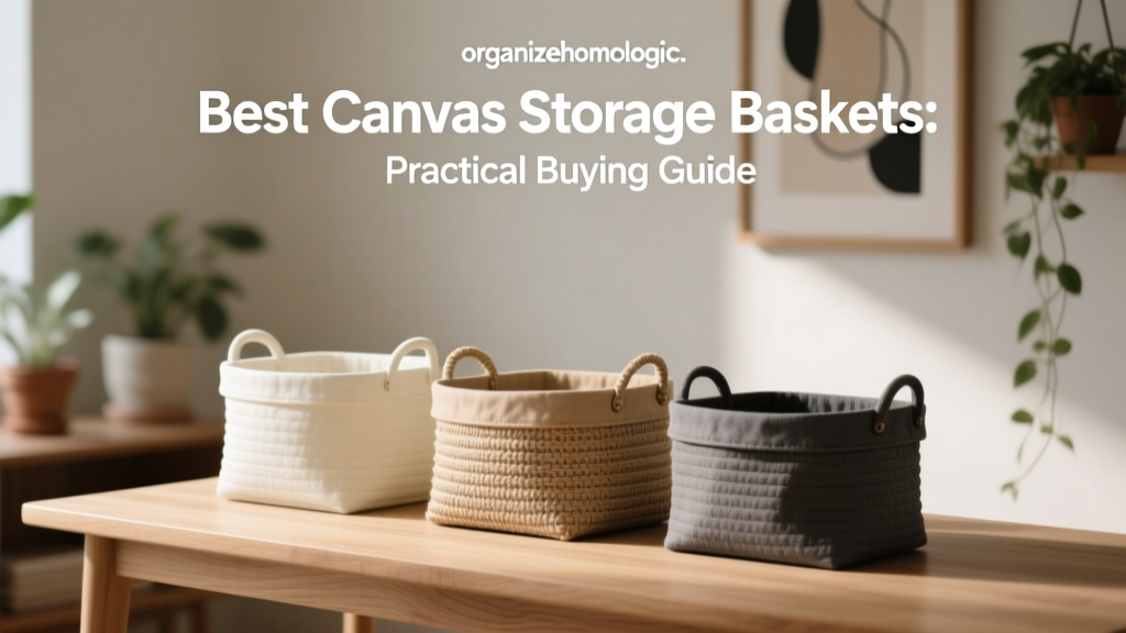 Best Canvas Storage Baskets: Practical Buying Guide