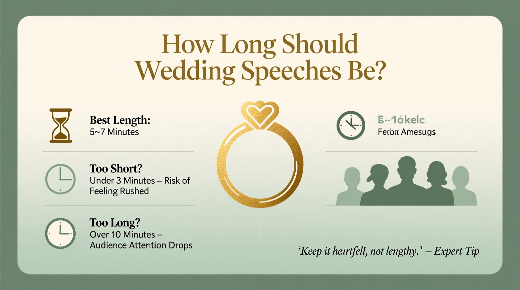 how long should wedding speeches be