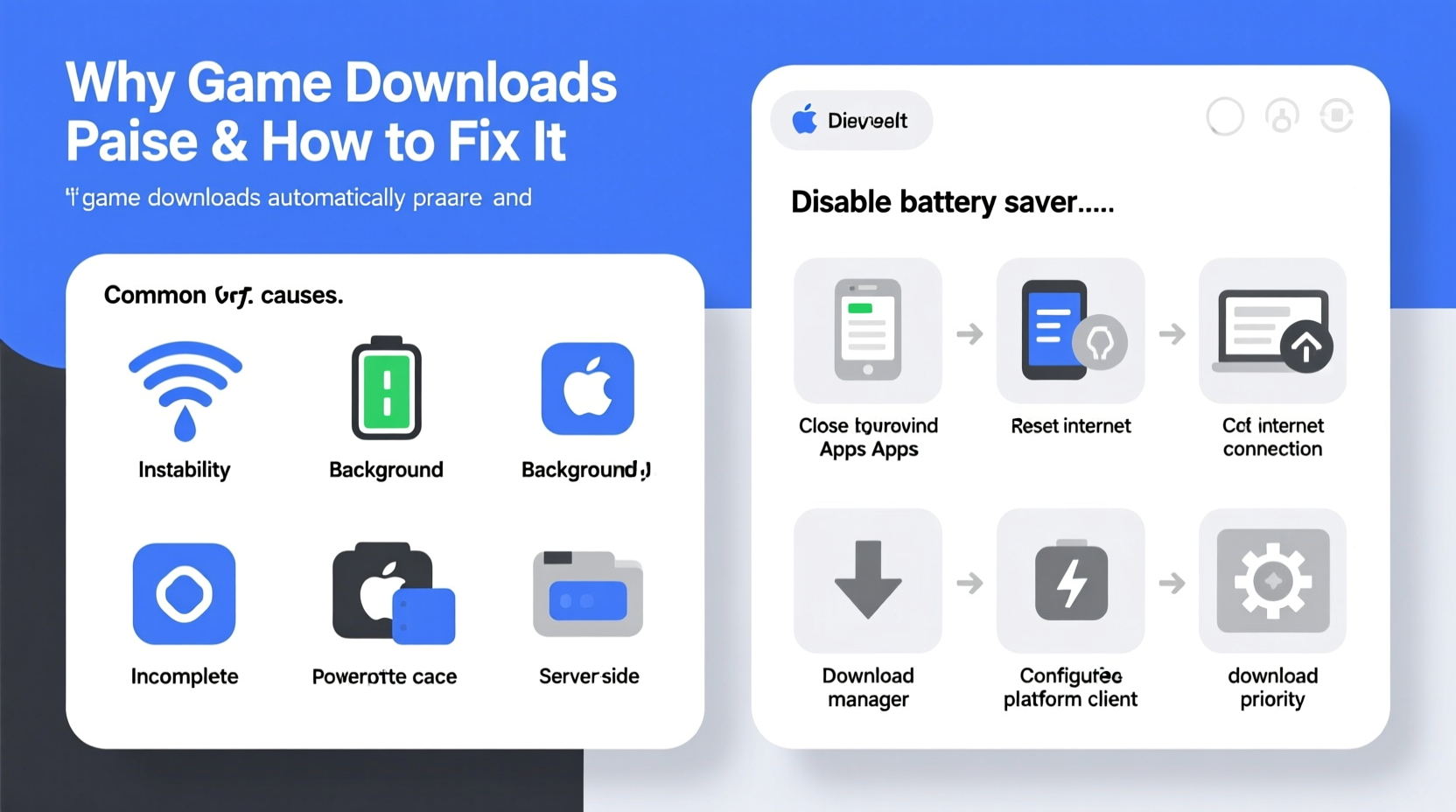 why do game downloads pause on their own and how to stop it