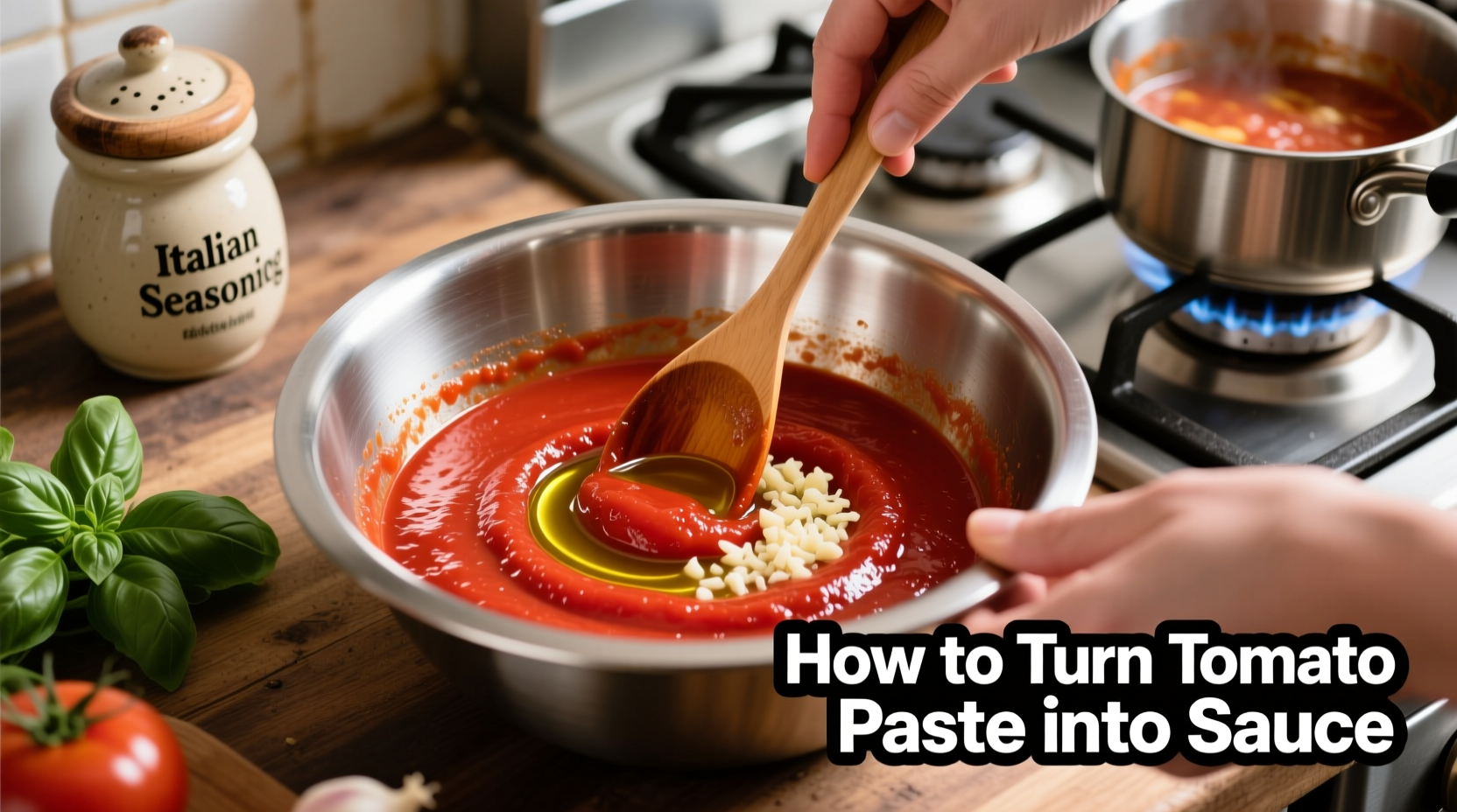 Turn Tomato Paste into Sauce: 3-Step Pantry Method