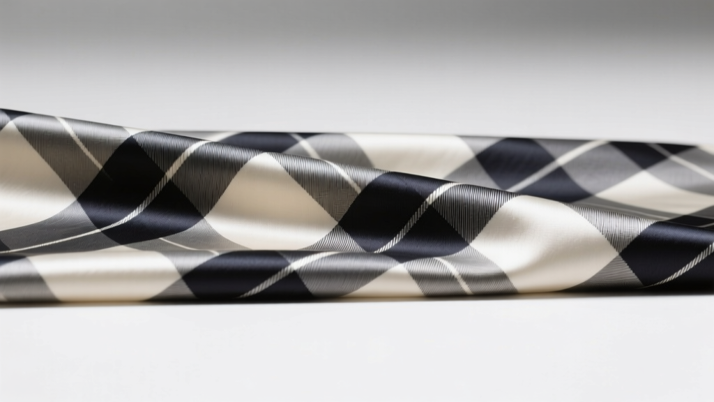 Plaid Silk Taffeta Fabric: Luxe Structure, Timeless Appeal