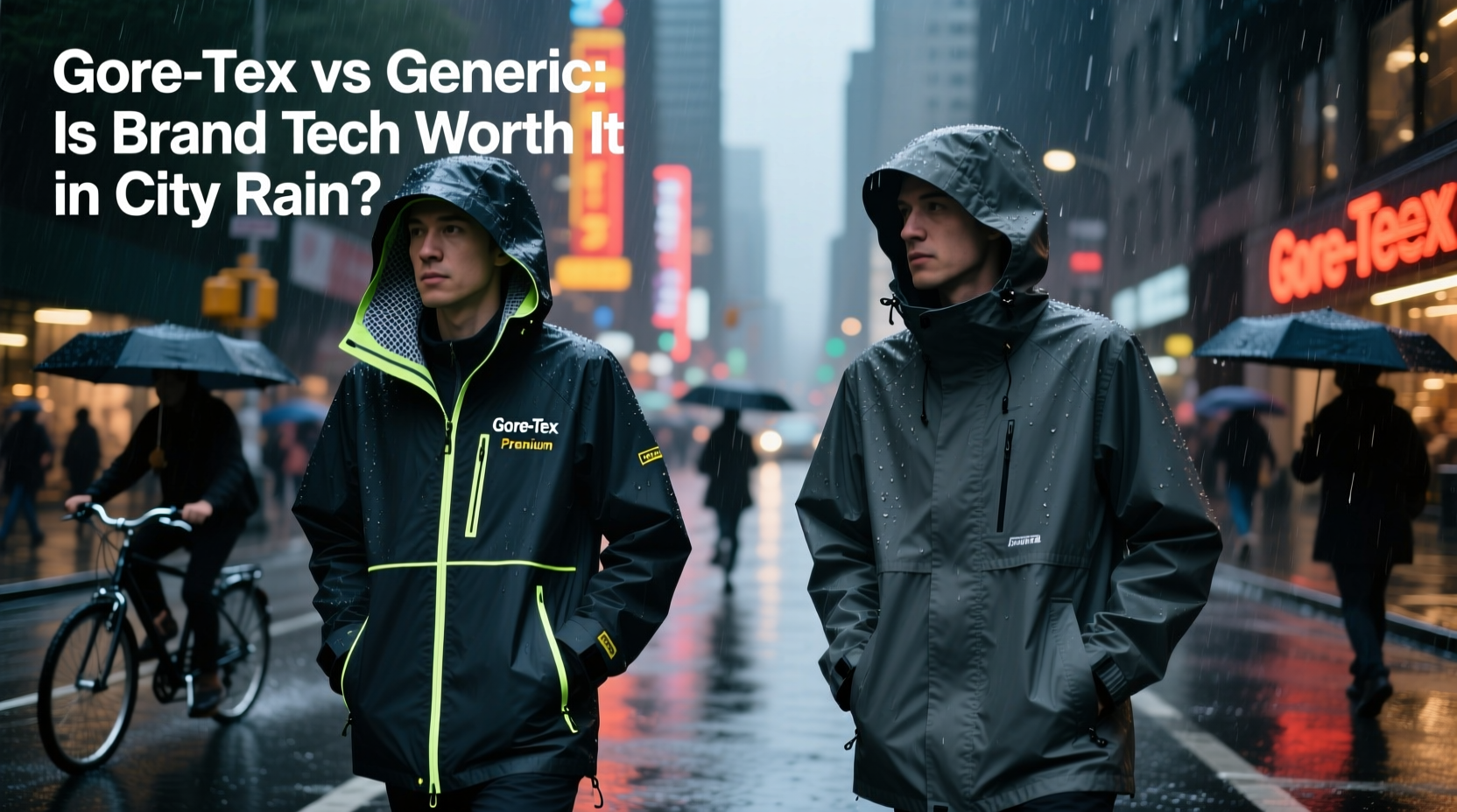 gore tex vs generic waterproof jackets is the brand name tech necessary for city rain