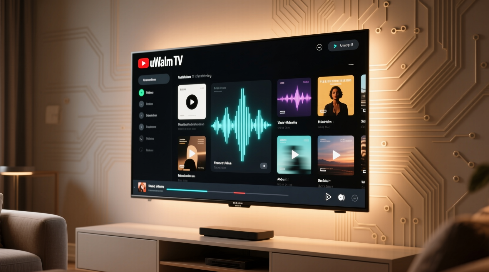 uwall tv is a youtube front end optimized for music vid